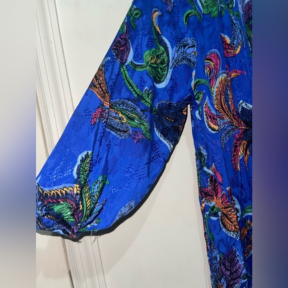 Maeve Jessamine Mock Neck Prairie Cottagecore Floral  Maxi Dress NWOT - Picture 4 of 14